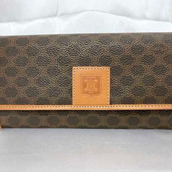 Pre Loved celine Women Brown Wallets - Picture 4 of 8